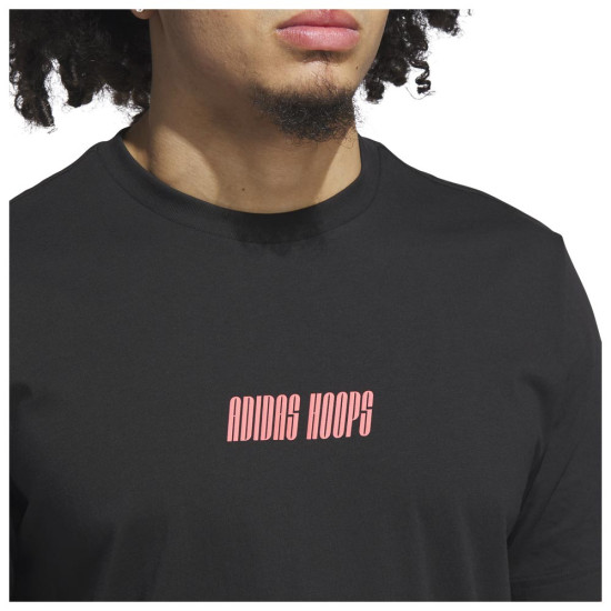Adidas Ανδρική κοντομάνικη μπλούζα Hoops Graphic Tee Adidas Ανδρική κοντομάνικη μπλούζα Hoops Graphic Tee